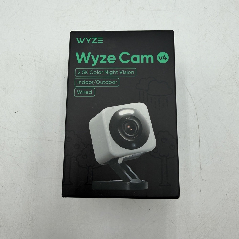 WYZE Cam v4 2.5K HD WiFi Smart Home Security Camera Sealed